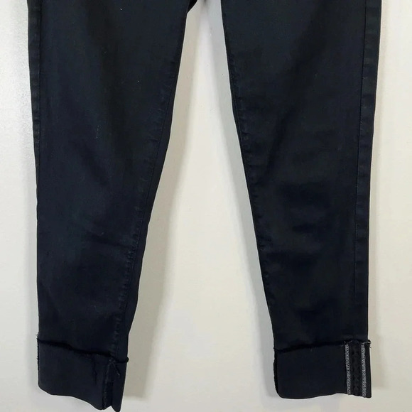 AG Adriano Goldschmied The Stevie Cuff Ankle  Straight Petite Dark Wash Jeans - Picture 6 of 13
